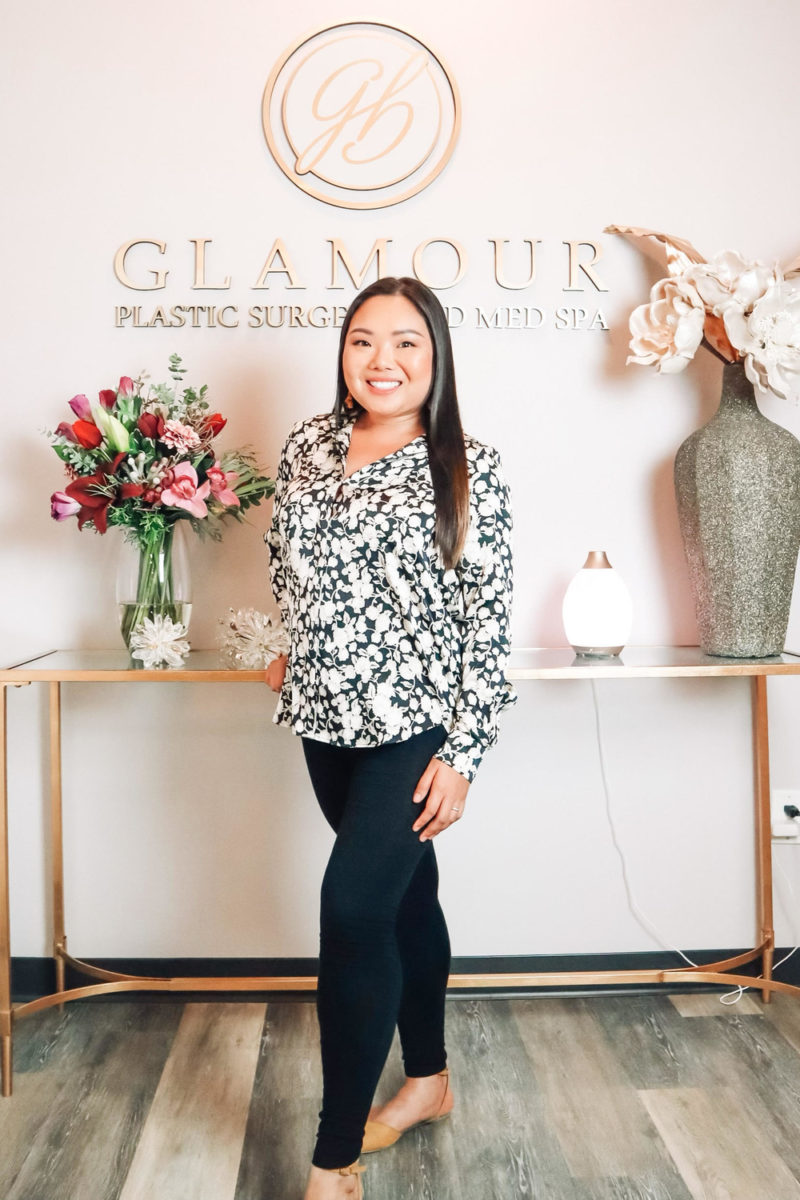 Getting Hydrafacial done at Glamour Plastic Surgery