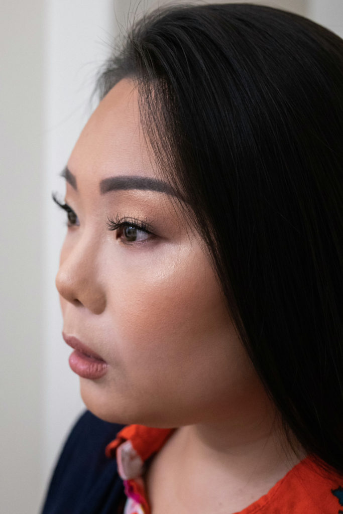Asian Round Face Makeup. Eye lashes are complete. This is a glamorous yet natural makeup look that enhances natural beauty. 